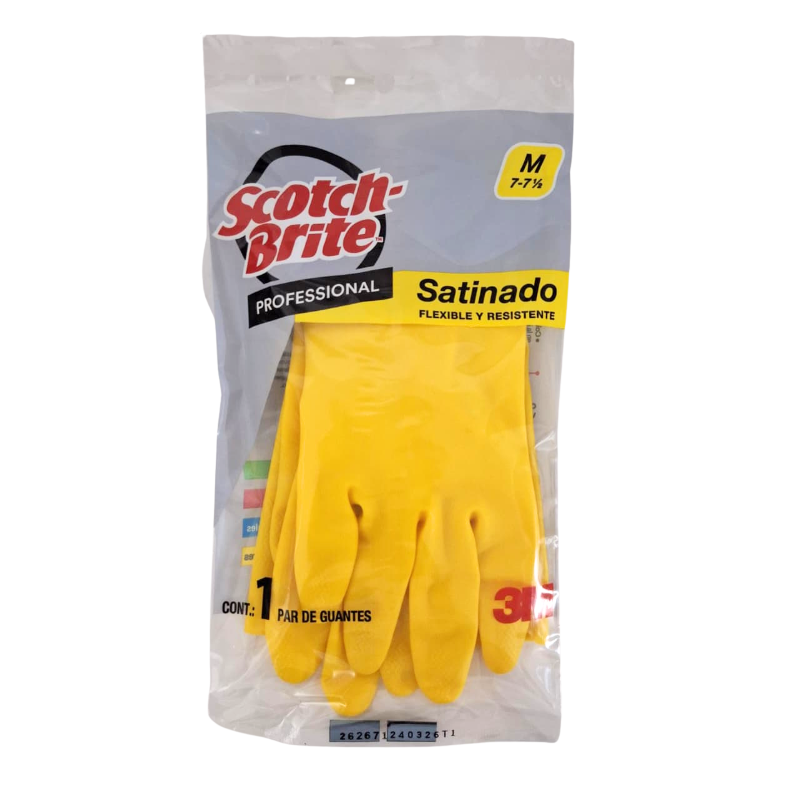 Guante Satinado Amarillo Mediano 7-7 1/2 Scotch-Brite