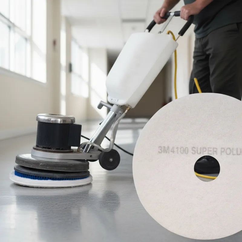 Disco Professional Blanco 19" Scotch-Brite (Lavado y abrillantado)