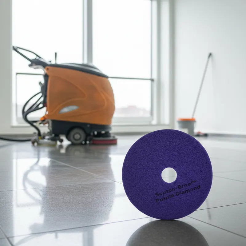 Disco Professional Sistema Diamante Morado 19" Scotch-Brite (Restauración y brillo)