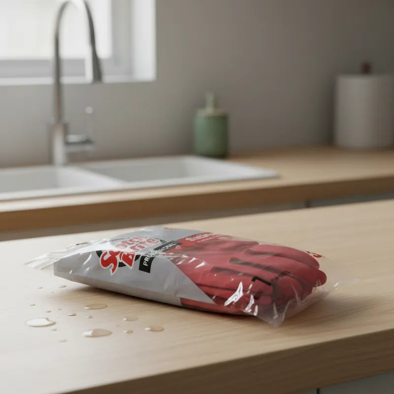 Guante Satinado Rojo Grande 8-8 1/2 Scotch-Brite