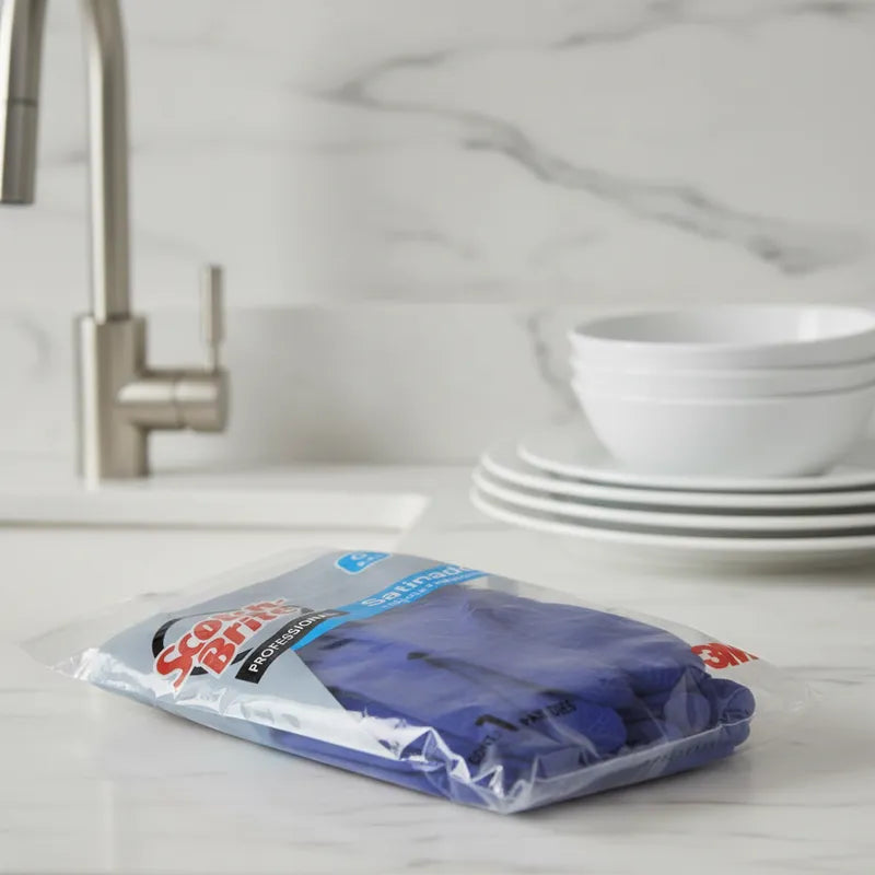 Guante Satinado Azul Grande 8-8 1/2 Scotch-Brite