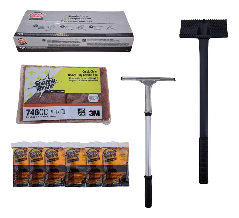 Kit De Limpieza Para Planchas De Cocina Quick Clean Scotch-Brite